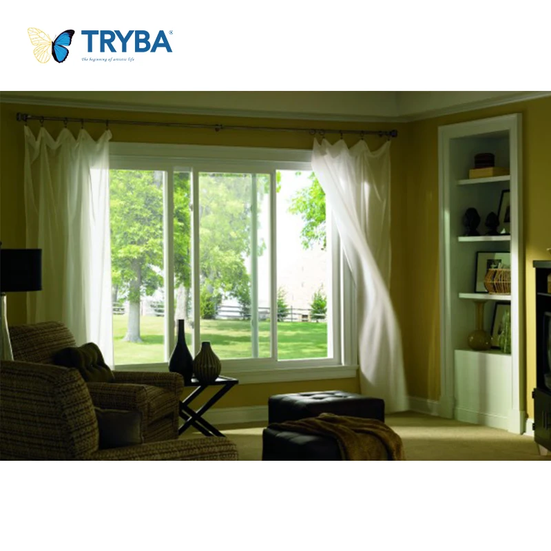 Guangdong popular New Design soundproof PVC Sliding Window