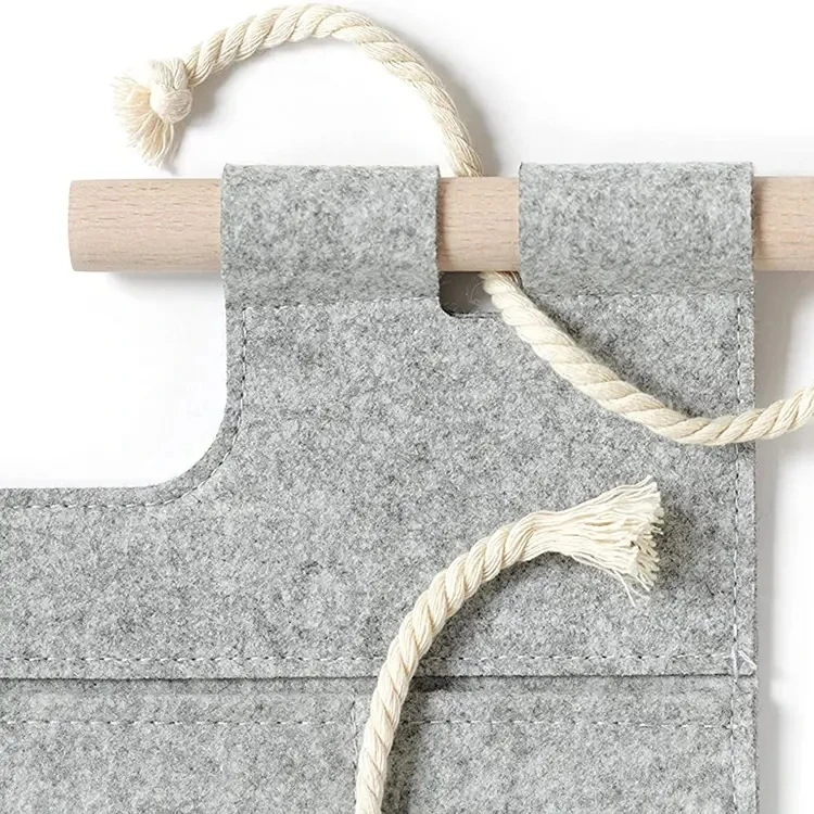 Anyo Household Hanging Wardrobe Cloth Hanging Wall Bag Behind The Door Organizer Fabric Custom Logo Linen