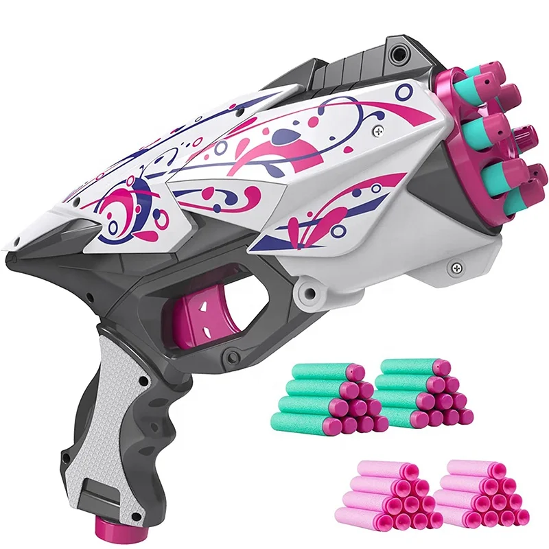 Toy Gun Soft Bullet Mini Blaster Gun Toy Pistol Foam Dart Blaster Kids Guns For Girls Boys Outdoor Play Toys