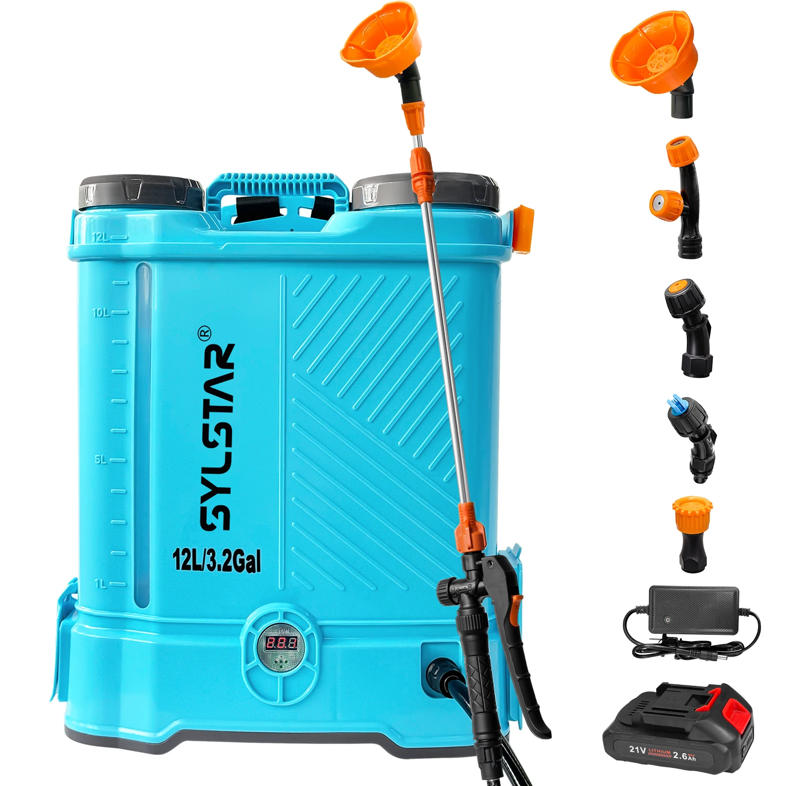 Multi-functional Electric Agriculture Sprayer 12/16L Battery Garden Sprayer New product battery backpack sprayer