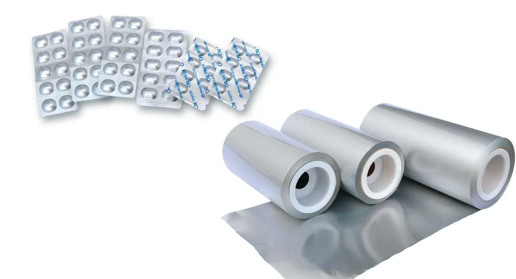 Customized printed pharmaceutical packaging aluminum foil cold formed alu alu foil for blister bottom  foil packaging