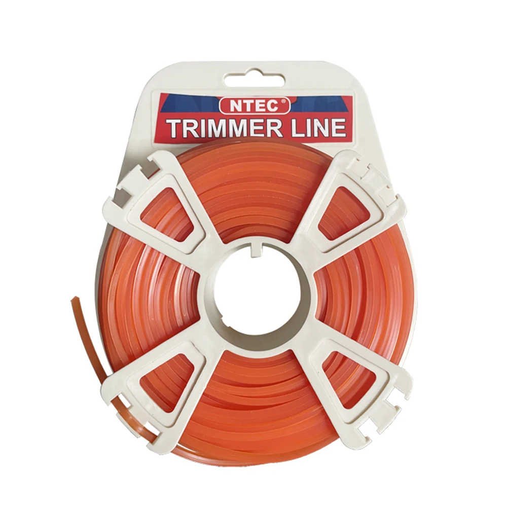 3.00mm*100m Orange Trimmer Line For Lots Of Brands Strimmer Line With Different Shape For OME Export To  Lots OF Country