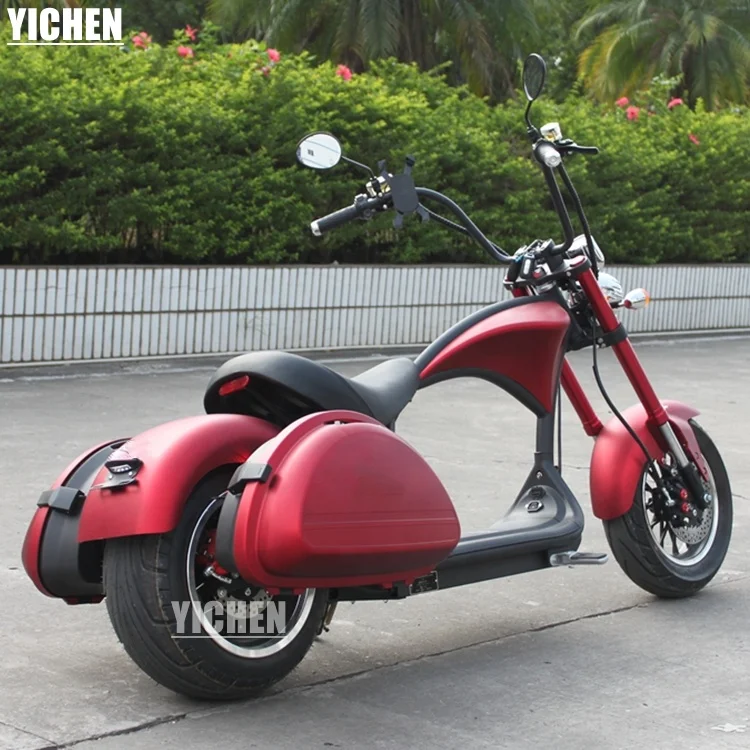  YICHEN Moto Electrique 60v 2400w 40mph Scooter Electric Moped Sports Bike Cruiser Touring Motorcycle
