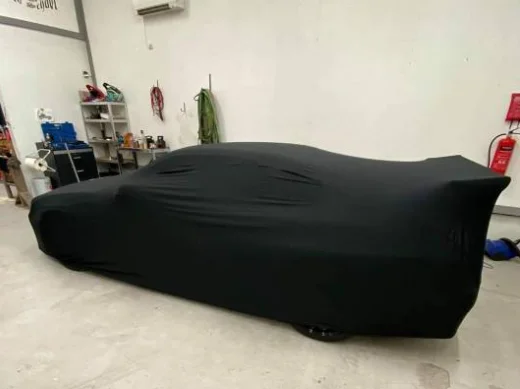 Высококачественный водонепроницаемый пыленепроницаемый черный растягивающийся чехол для автомобиля для дома и улицы с мягким прикосновением