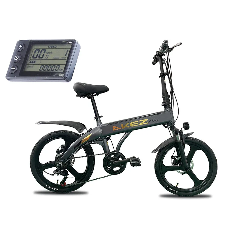 Manufacturers direct 20 inch folding driving agent lithium battery bicycle electric power mountain bike for boys and girls