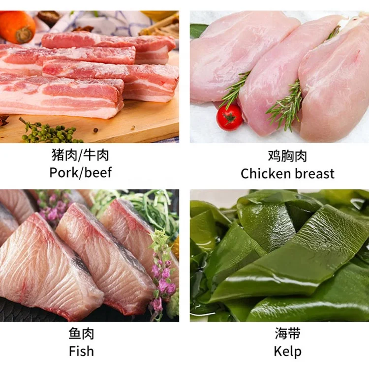 Ресторан автоматическая машина для резки курицы многофункциональная мяса слайсер