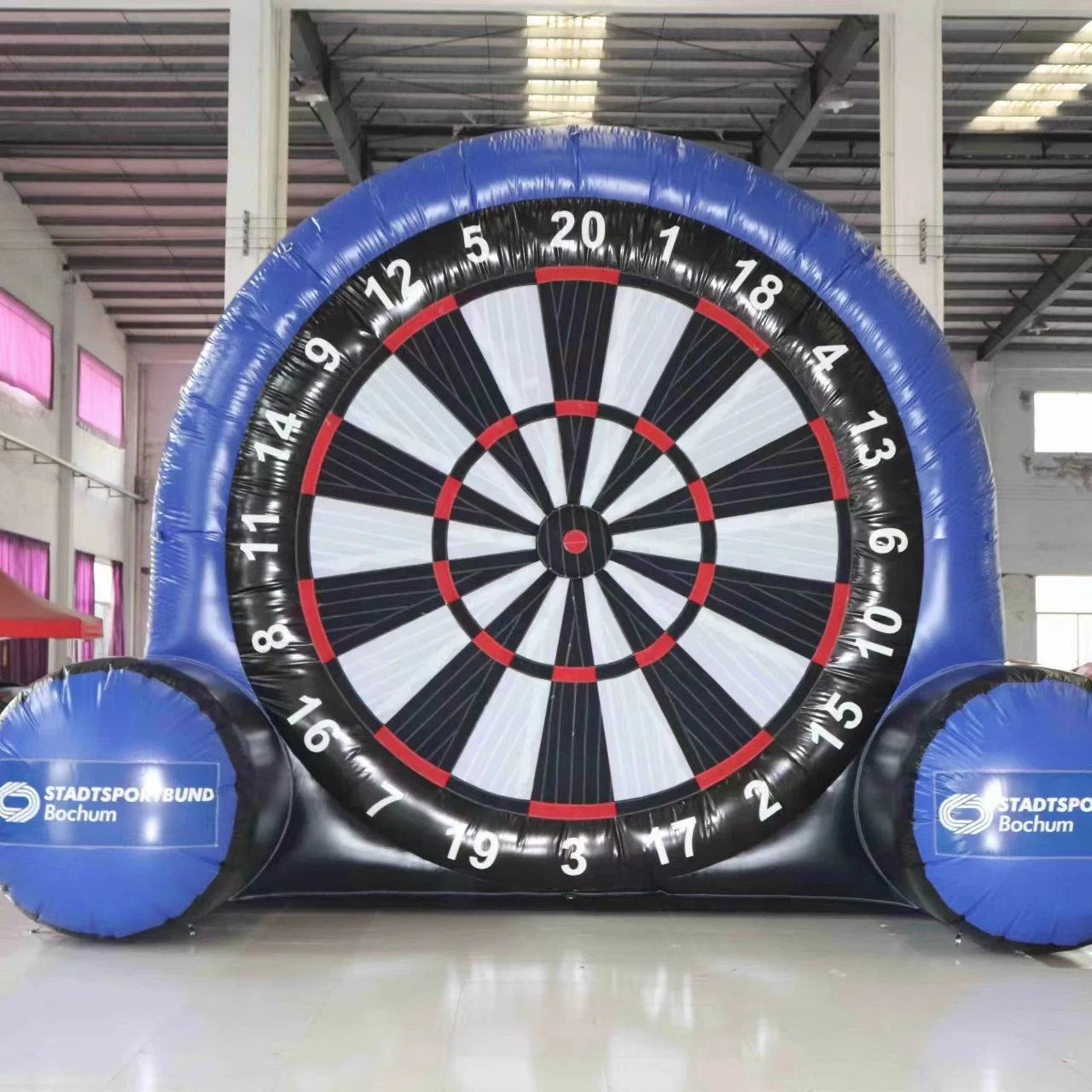 Factory OEM inflatable football goal target foot shooting dartboards soccer darts