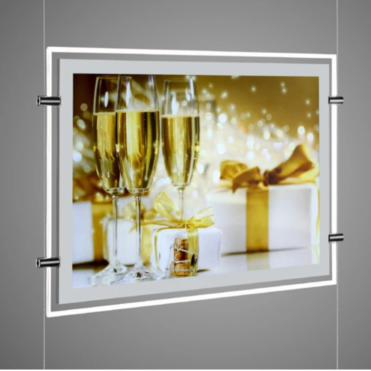 Hanging glass led light box a4 lightpad a4 light guide plate