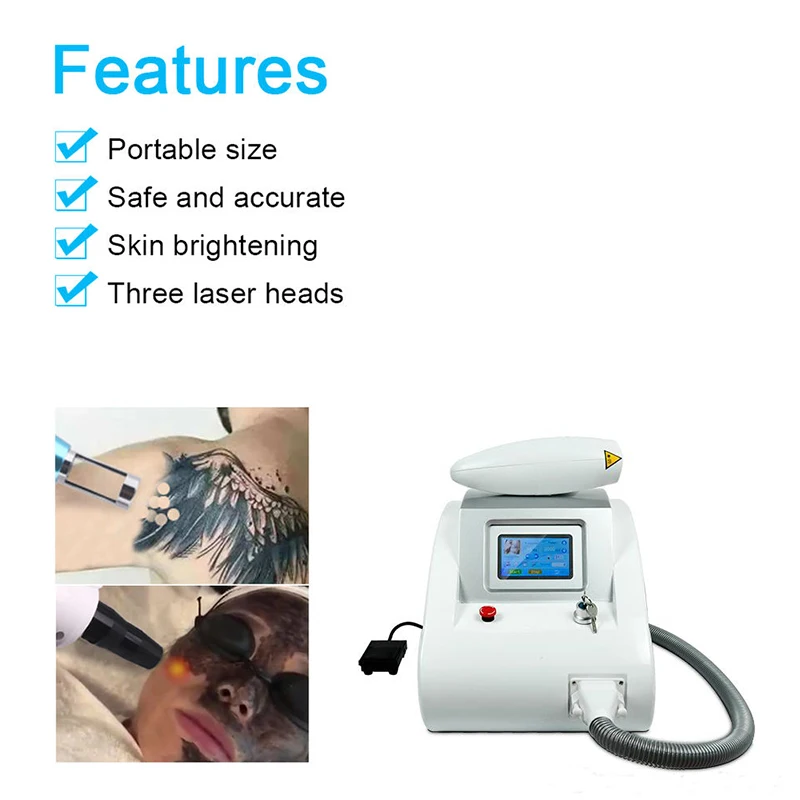 2024 Most Effective Portable Laser Tattoo Removal Machine Nd Yag Q-Switch  Carbon Peel Laser Eyebrow Removal Machine