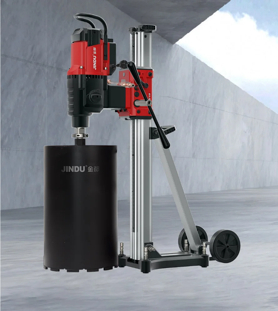 JINDU New Model CF-9500 CE 5000W Powerful 500MM Core Drill Machine- Workloads Indicator,Smart drilling speeds,1 Meter