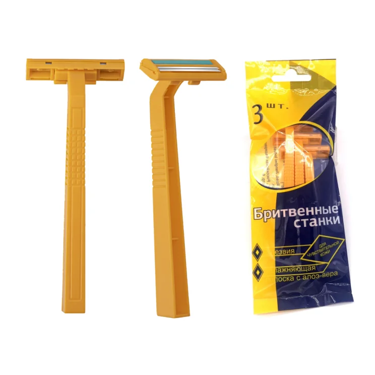 Manufacturers wholesale super quality twin blade disposable razor for hotel with different size