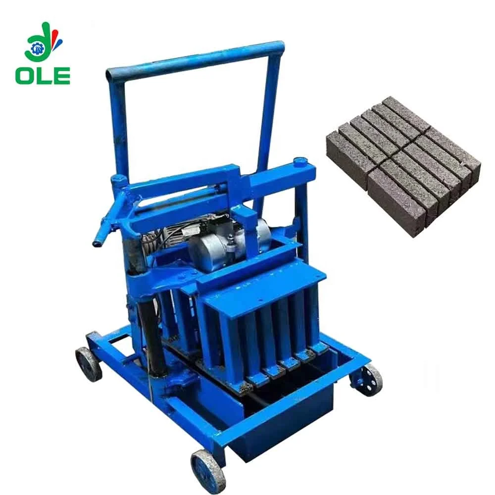 Небольшая Съемная машина для производства кирпича для домашнего использования, машина для производства цементного кирпича