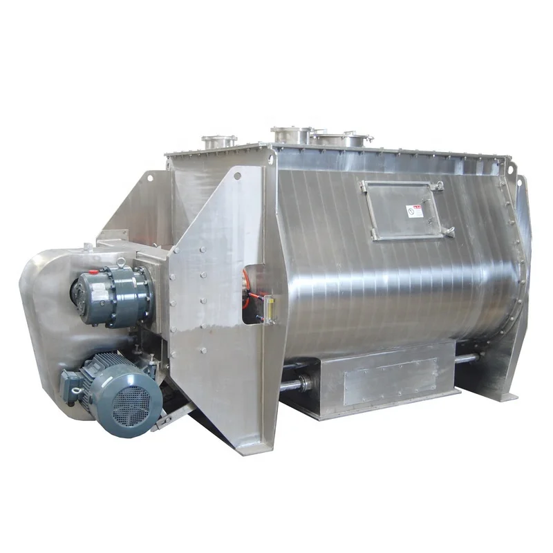 High efficiency double shaft paddle mixer with CE