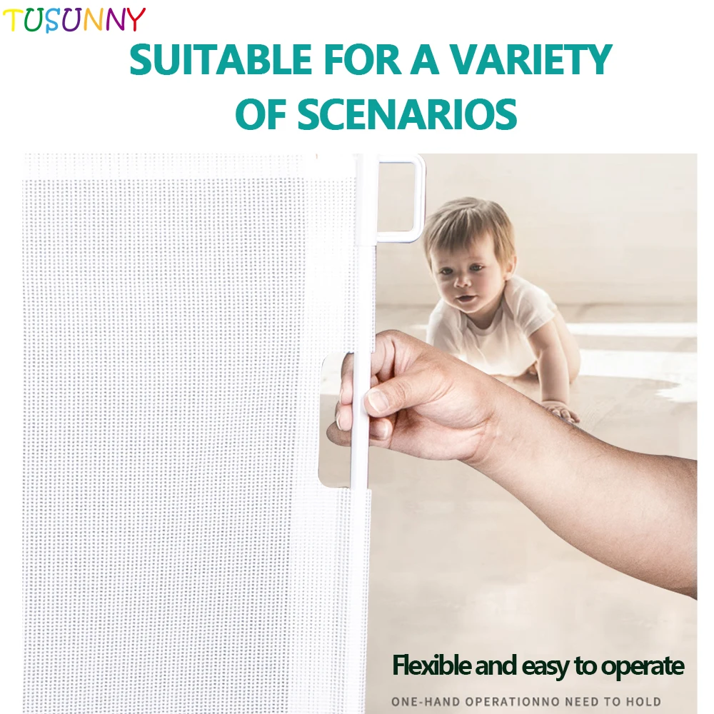 Baby Safety Gates Retractable  Dog Gate  Gates For Kids Or Pets Retractable Baby Gate For Stairs House