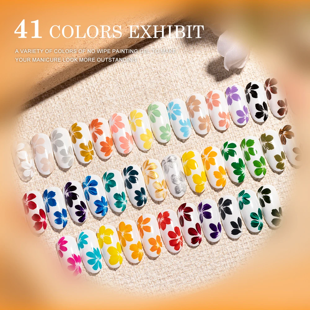 Caixuan Soft Gel Press on Nails Art Painting No Wipe Painting Gel Gel Nail for Wholesale