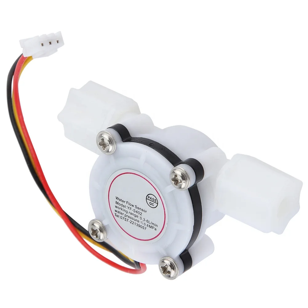 1Pcs Water Hall Flow Effect Sensor Control Flowmeter G1/4 For Water Cooler