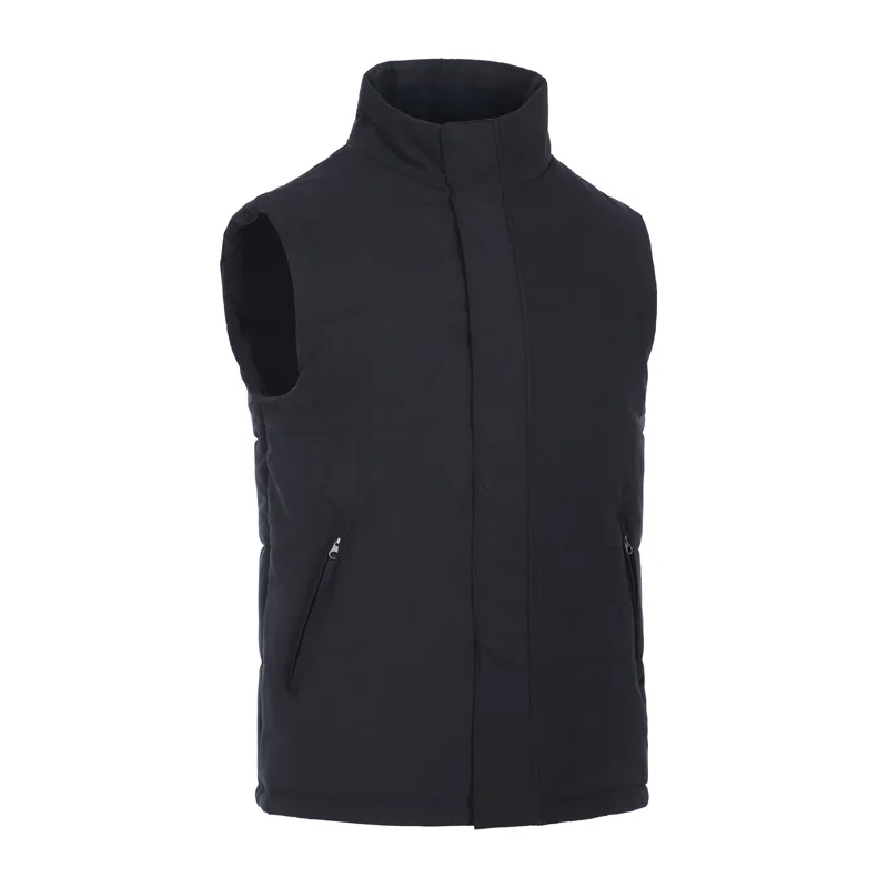 Lightweight Windproof Zipper Heating Vest Warm Sleeveless Jacket Custom Thermal Winter Vest For Men