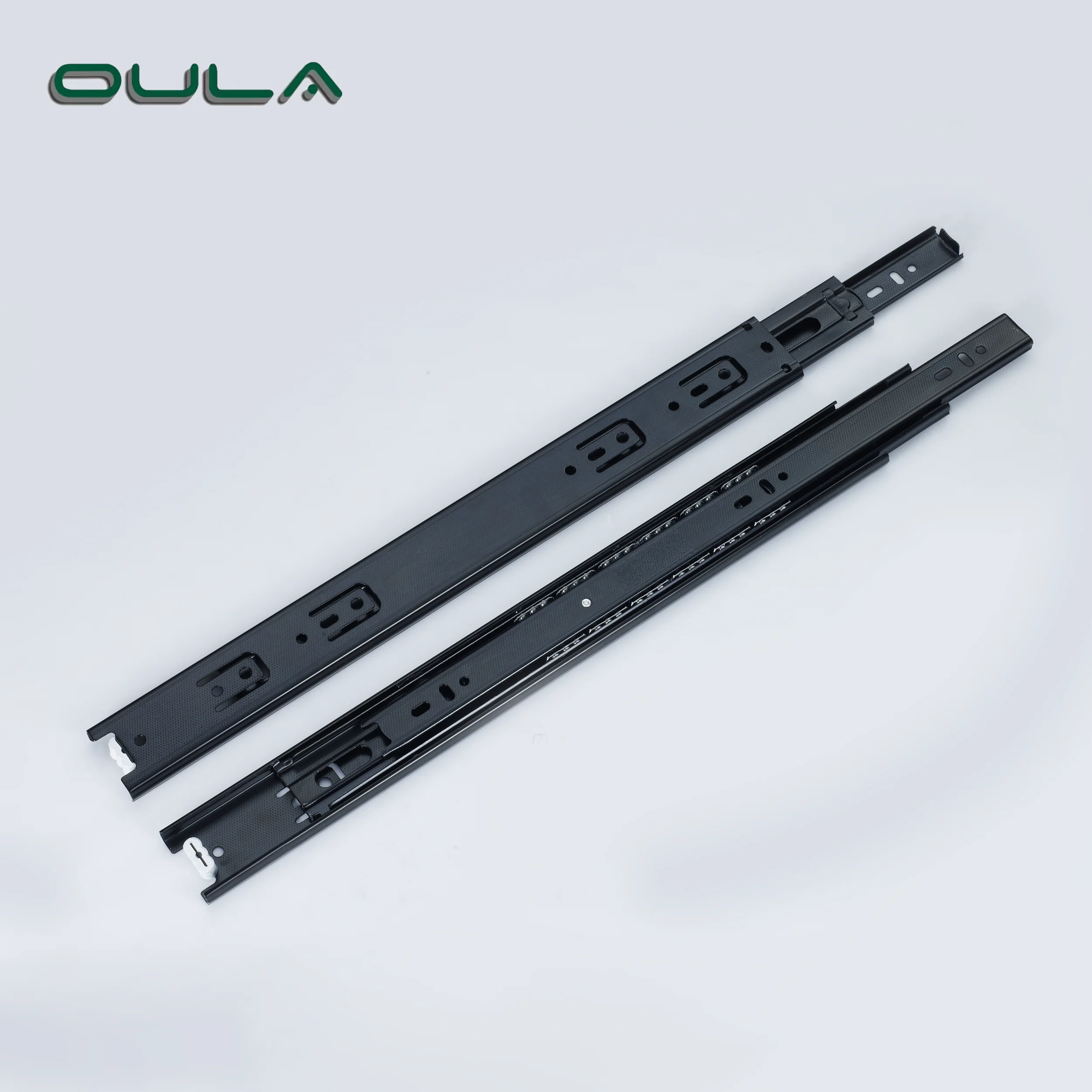 Выдвижной шариковый подшипник с тройным удлинением, черная отделка в горошек, выдвижной ящик