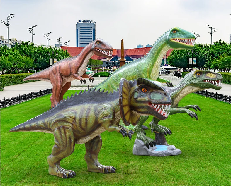 
Outdoor Decoration Cheap Price 2 M Life Size Realistic Fiberglass Dinosaur Statues 