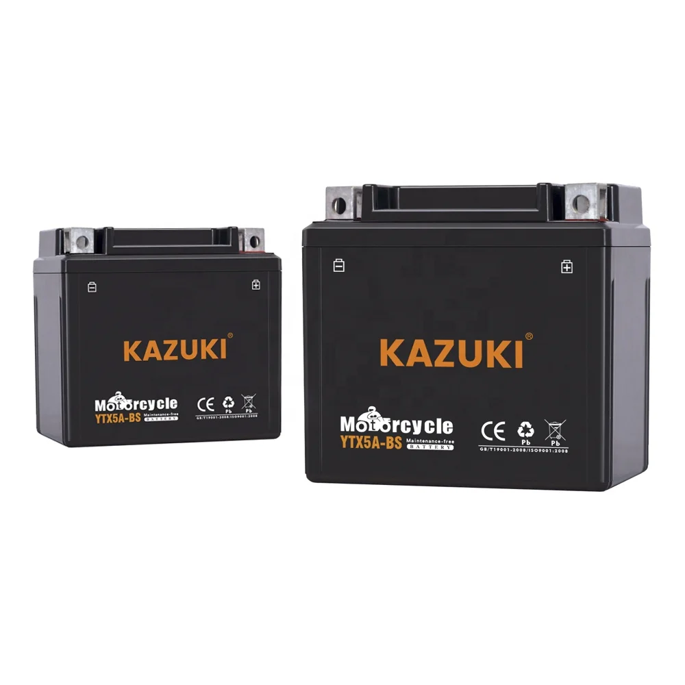 OEM ODM Factory Wholesales YTX4/5l/6.5/7a/9l/12a/14a 12V4ah/5ah/CG125/7ah/9ah/12ah/2.5ah/3ah MF Motorcycle battery for Start
