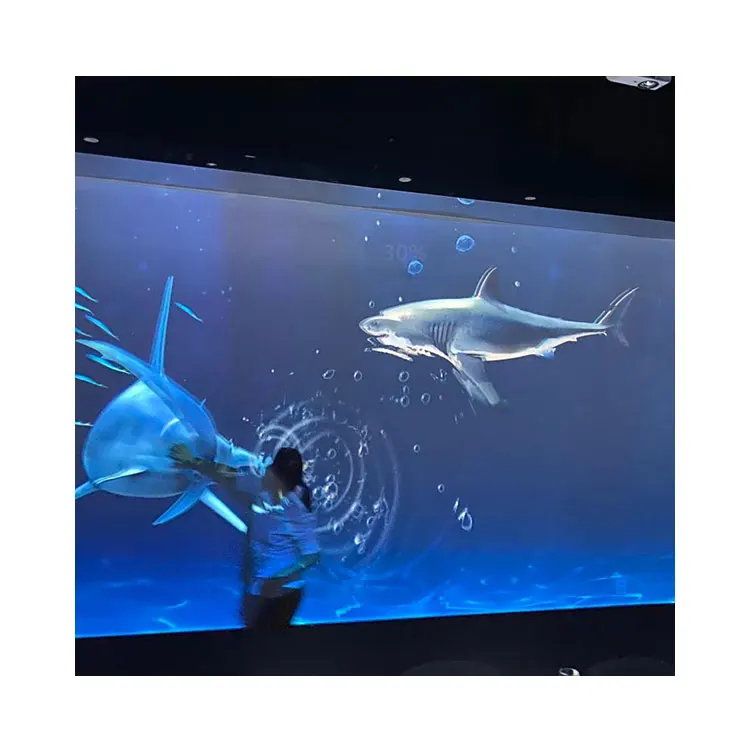 Interactive Projection Installation 3D Dynamic Virtual Room Digital Art Indoor Wall Mapping Floor Magic