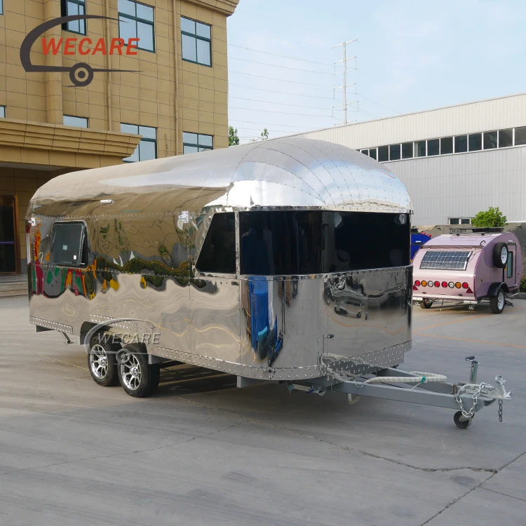 Wecare chinese australian standard rv camper caravan travel trailers van car camping trailer