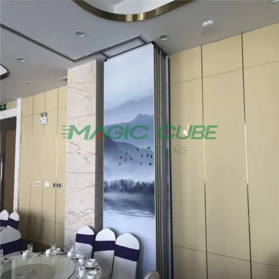 Automatic room dividers sliding wall divider for multi-function hall