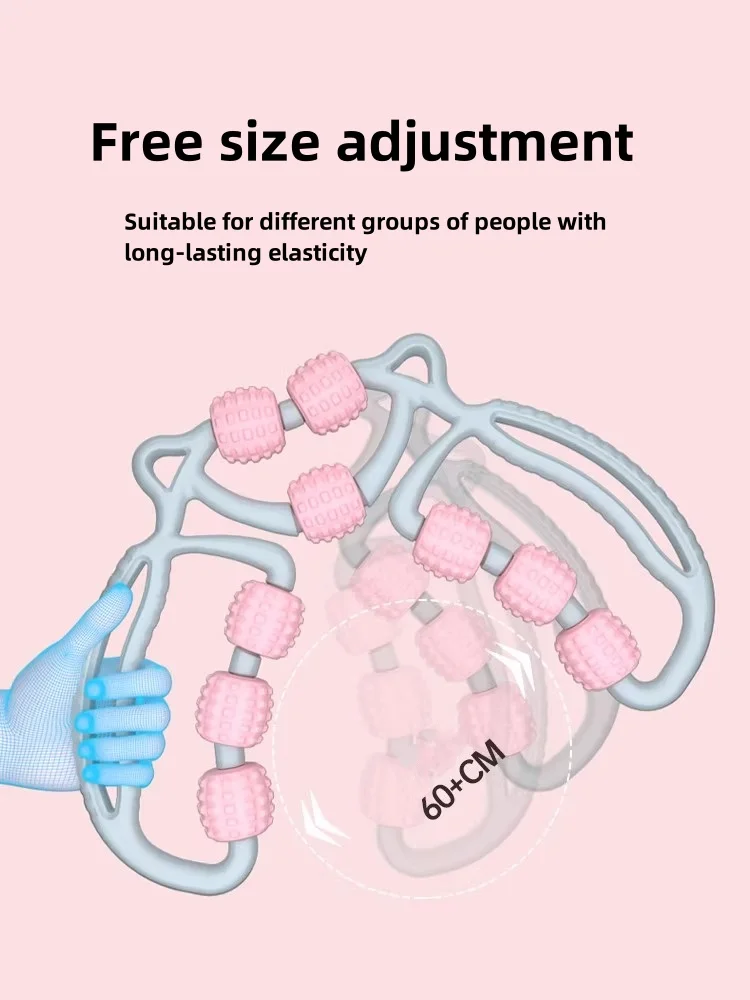 Mixed Color 7 Wheel Massager Annular 7 Wheels Muscle Roller for All Round Massaging Massage Wheel
