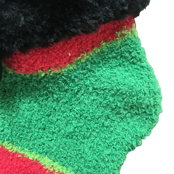 Womens Fuzzy Fluffy Sherpa Slipper Socks with Funny Penguin Pattern on Cuff