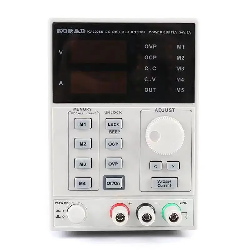 KA3005D точный регулируемый ЖК-дисплей цифровой программируемый лабораторный импульсный источник питания постоянного тока 30 В 5 А 220 110