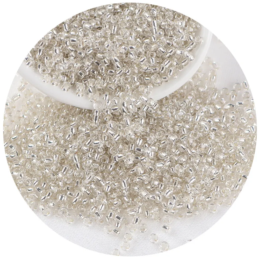 36 Colors 450g Perforated Silver Lined Bead 2mm 3mm 4mm Glass Seed Beads Small Bracelet Beads