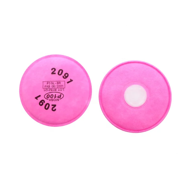 Hot Sale Industrial P100 Particulate Filter Accessories 2091 filter for 6200 6800 7502