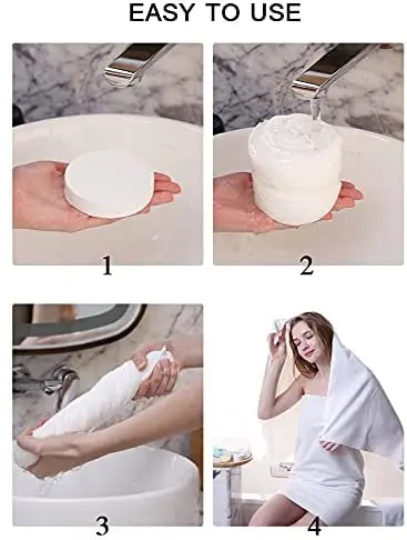 Large disposable compressed bath towels for Beach Swimming and Traveling