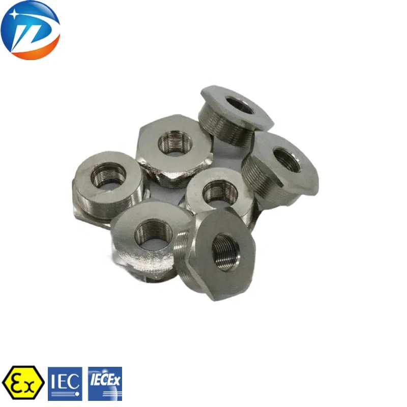 
Brass stainless steel male female Threaded Explosion proof pipe adapter pipe fittings with CNEx ATEx IECEx Certificate 
