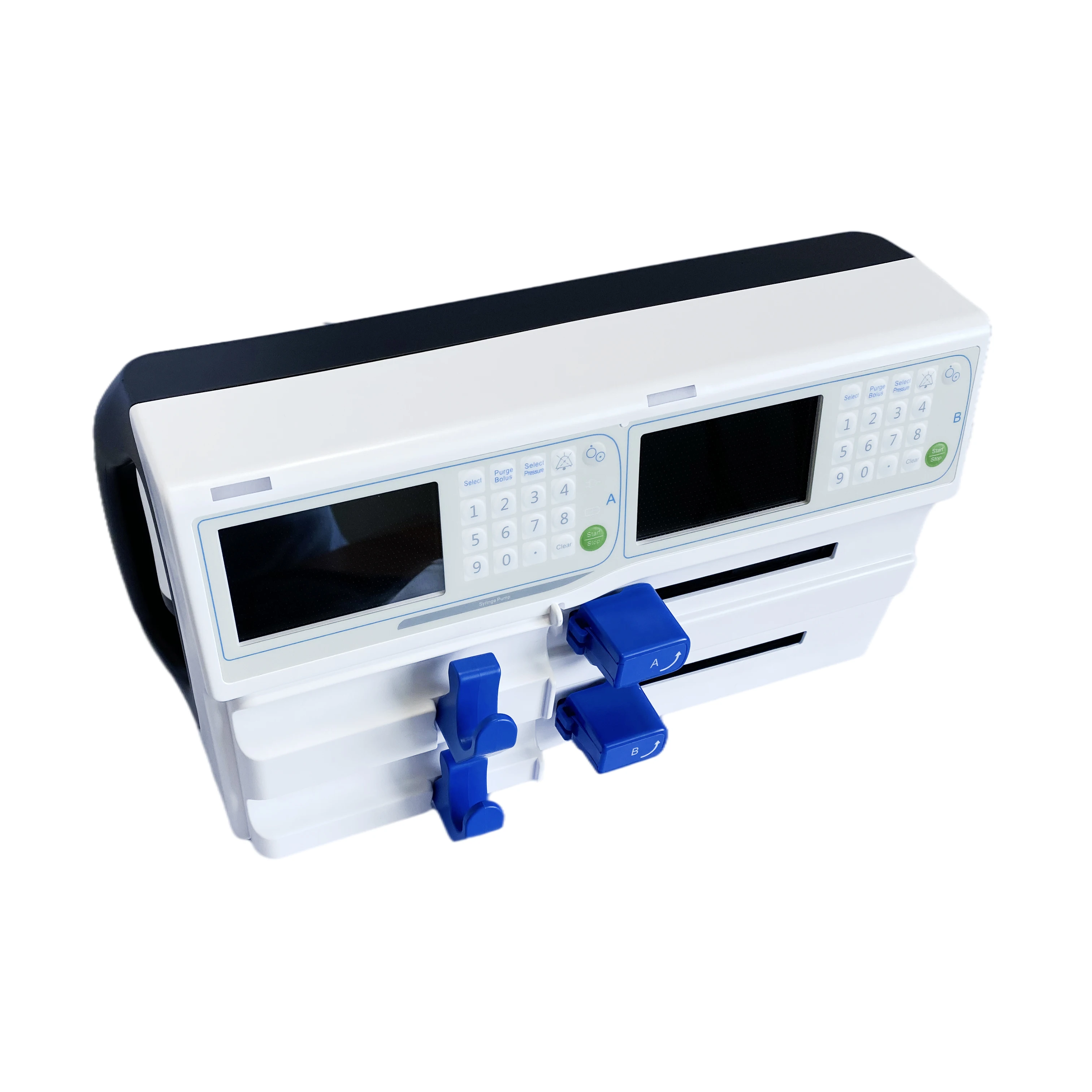 Iv syringe pump peristaltic fa523 double channel syringe pump