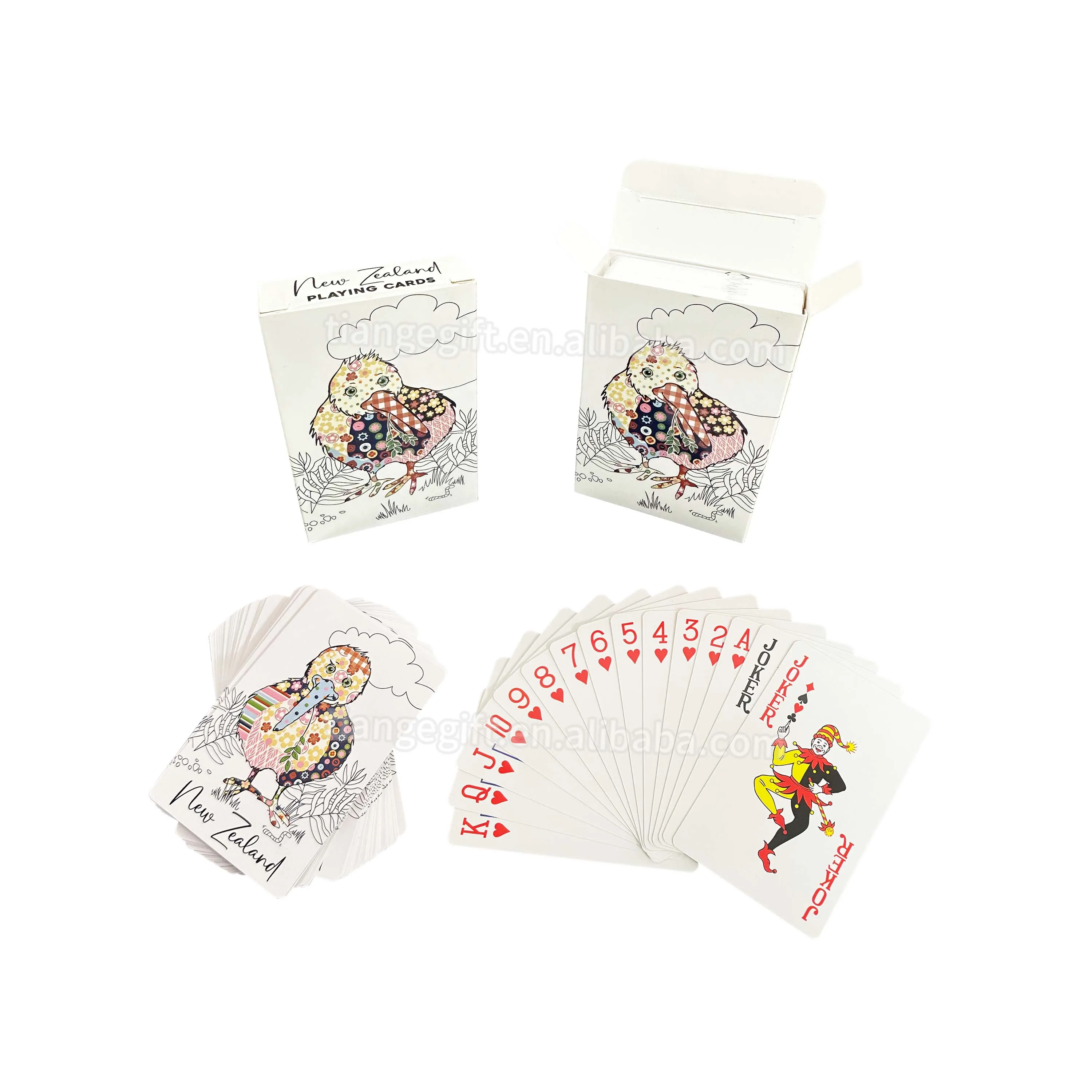 Customizable Plastic Playing Card Printing Machine Buy Glossy Cute Design Playing Cards With Paper Box Packaging