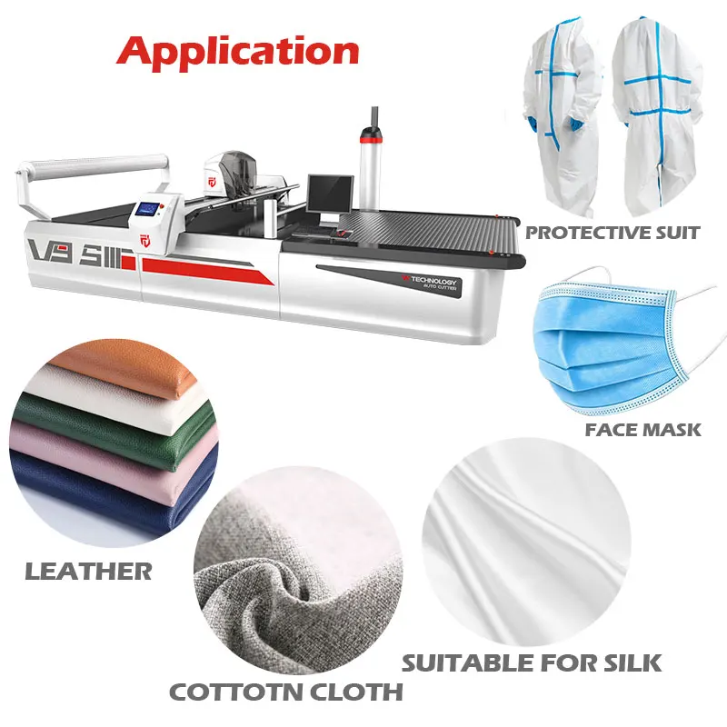 High quality  automatic cnc multi layer knit cloth zigzag fabric cutting machine for lingerie