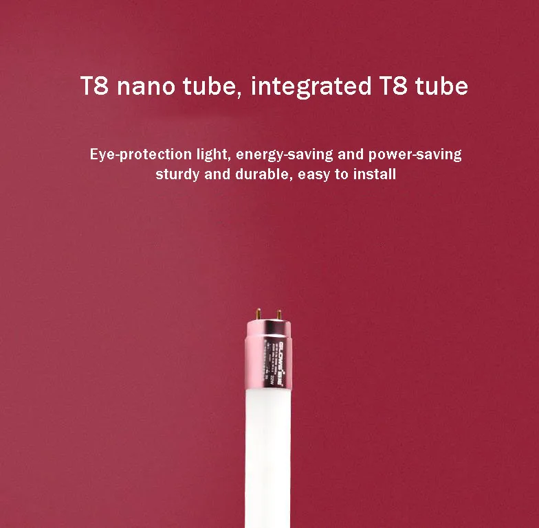 LED T8 high-brightness lighting waterproof energy-saving fluorescent lamp