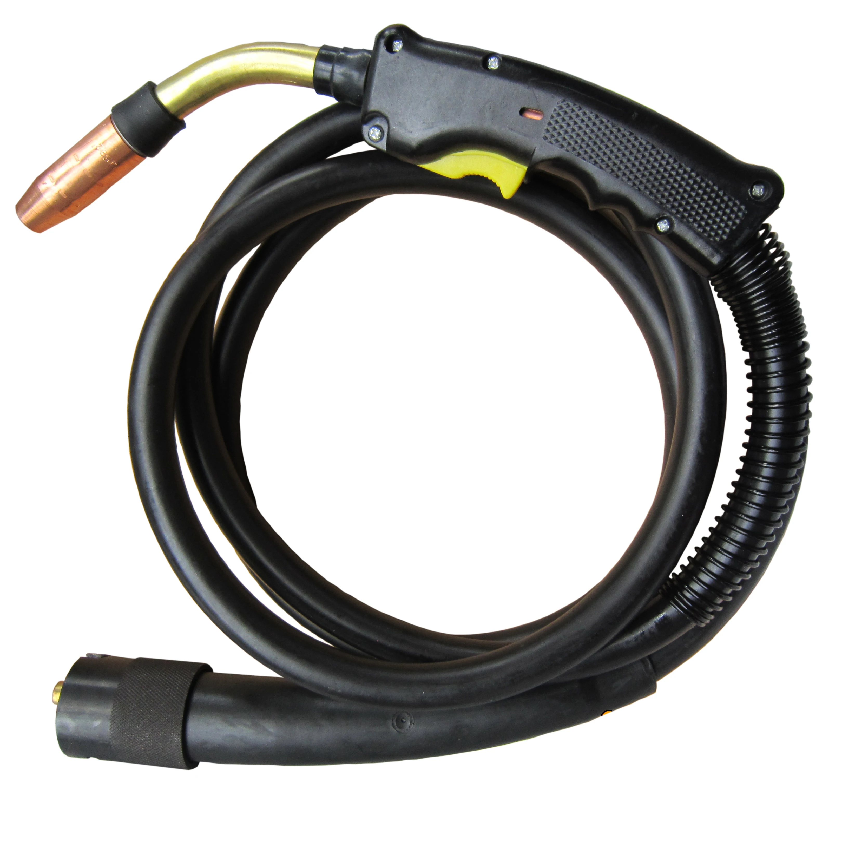 DEM BND300A 3m/4m/5m Straight Handle BND Type Euro Connection semi-automatic air-cooled mig welding torch