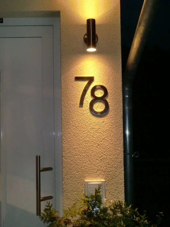House Door Plate with Numbers Room Numbers Number Sign