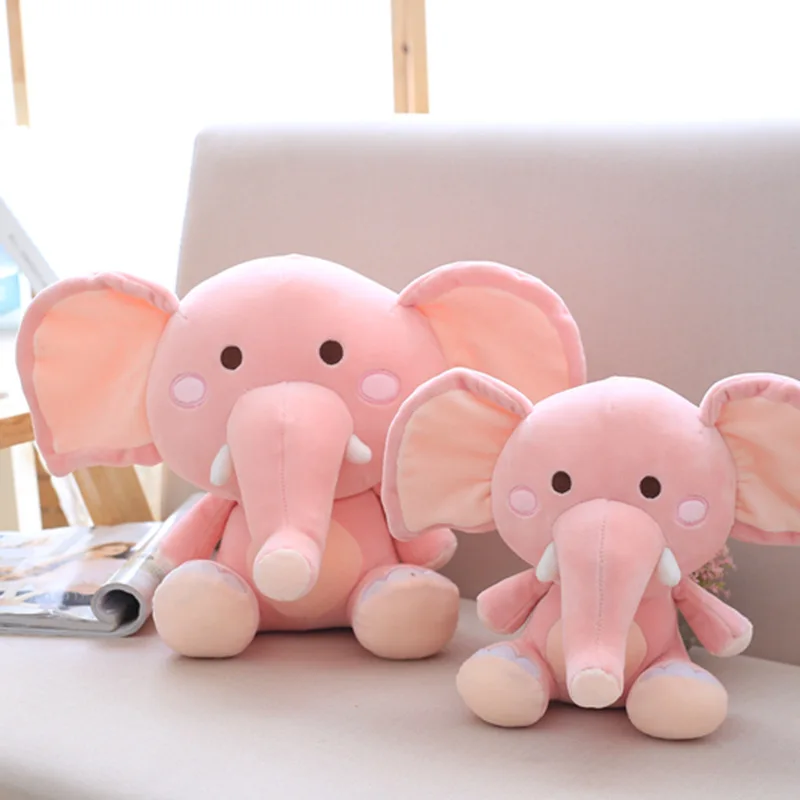 Hot Selling Stuffed Nursery Plush Toy Promotional Gifts With Logo Embroidery Custom Elephant Keychain For Christmas Activity