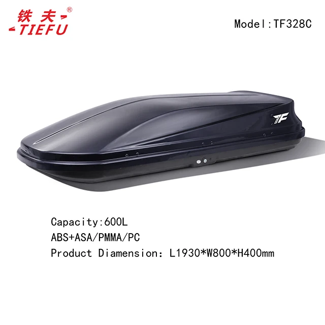 Hot sale 600L car roof top cargo box universal abs