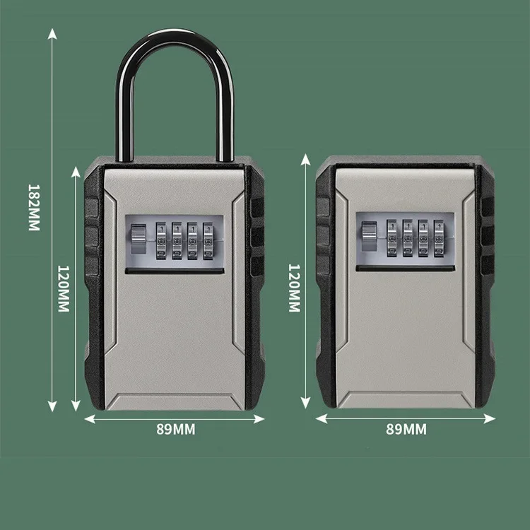 wall mounted key box 4 combination lock key holder box master lock key safe padlock