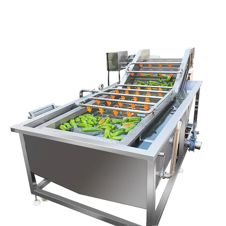 Air Bubble Ozone Fruit And Vegetable Salad Washer Jujube Cleaning Line Citrus Washing Machine