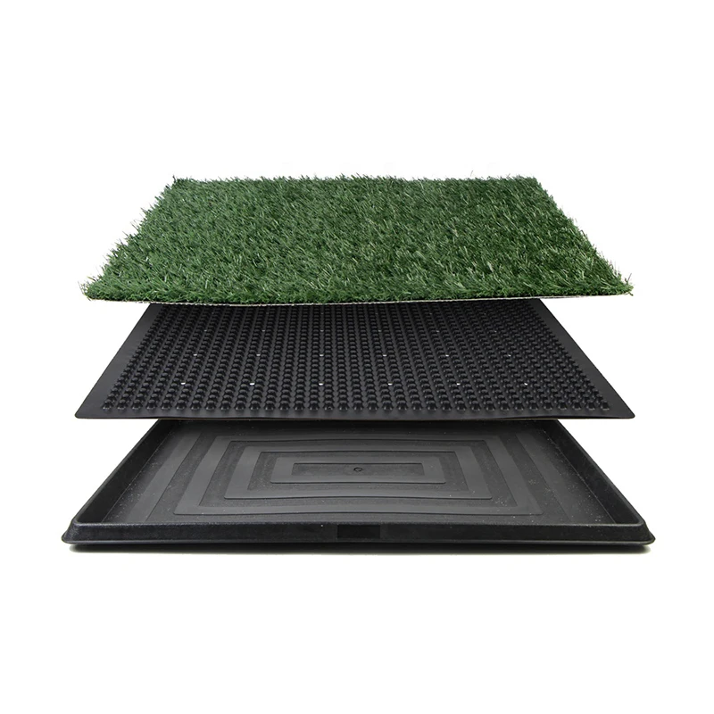 Indoor Outdoor Dog Potty Systems Reusable and Portable Trainer Tray for Puppy Training 3 Parts Dog Pet Toilet