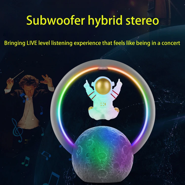 Maglev Astronaut Audio RGB Computer Stage Subwoofer Party Wireless Gaming Dj Karaoke Professional Mini Car Portable BT Speakers