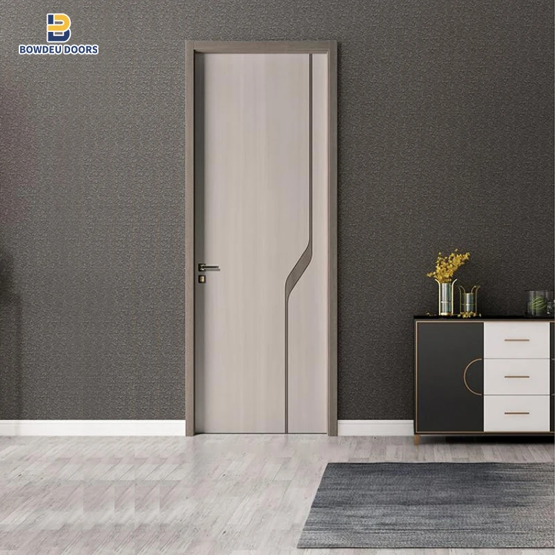 High-End Custom Interior aluminum armored Wooden Exterior Front Entry Double Door