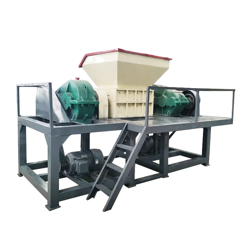 Double Shaft 100-3000kg/h Fully Automatic Waste Scrap Metal Shredders