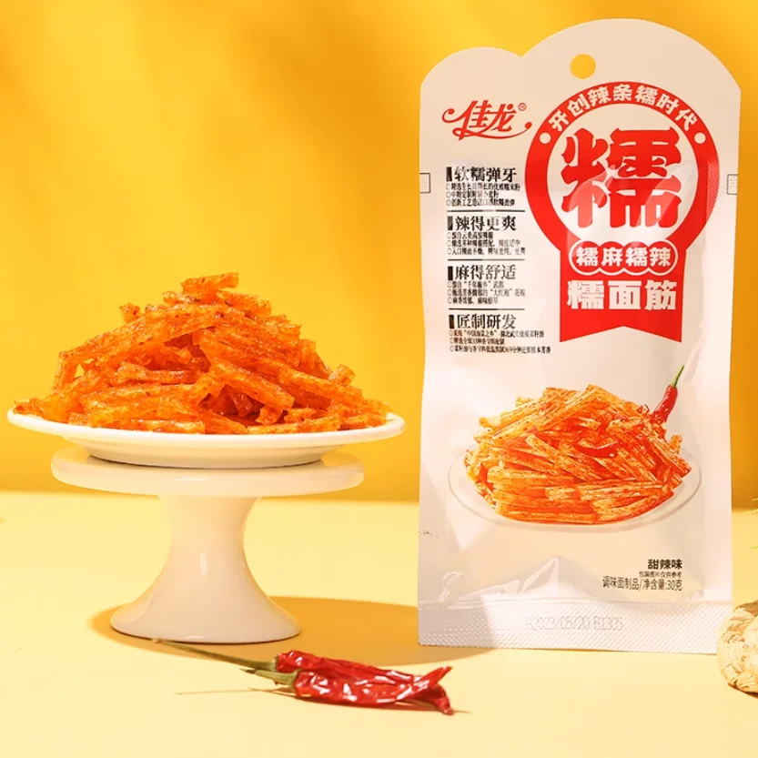 Latiao OEM Chinese Special Latiao Hot Chewy Snacks Food Chilli Bean Spicy Gluten Sticks Spicy Strip
