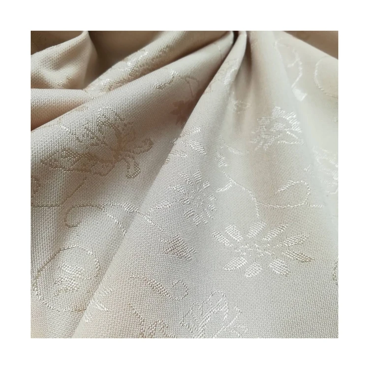 Good quality polyester microfiber underwear printed jacquard fabric #DJT-820